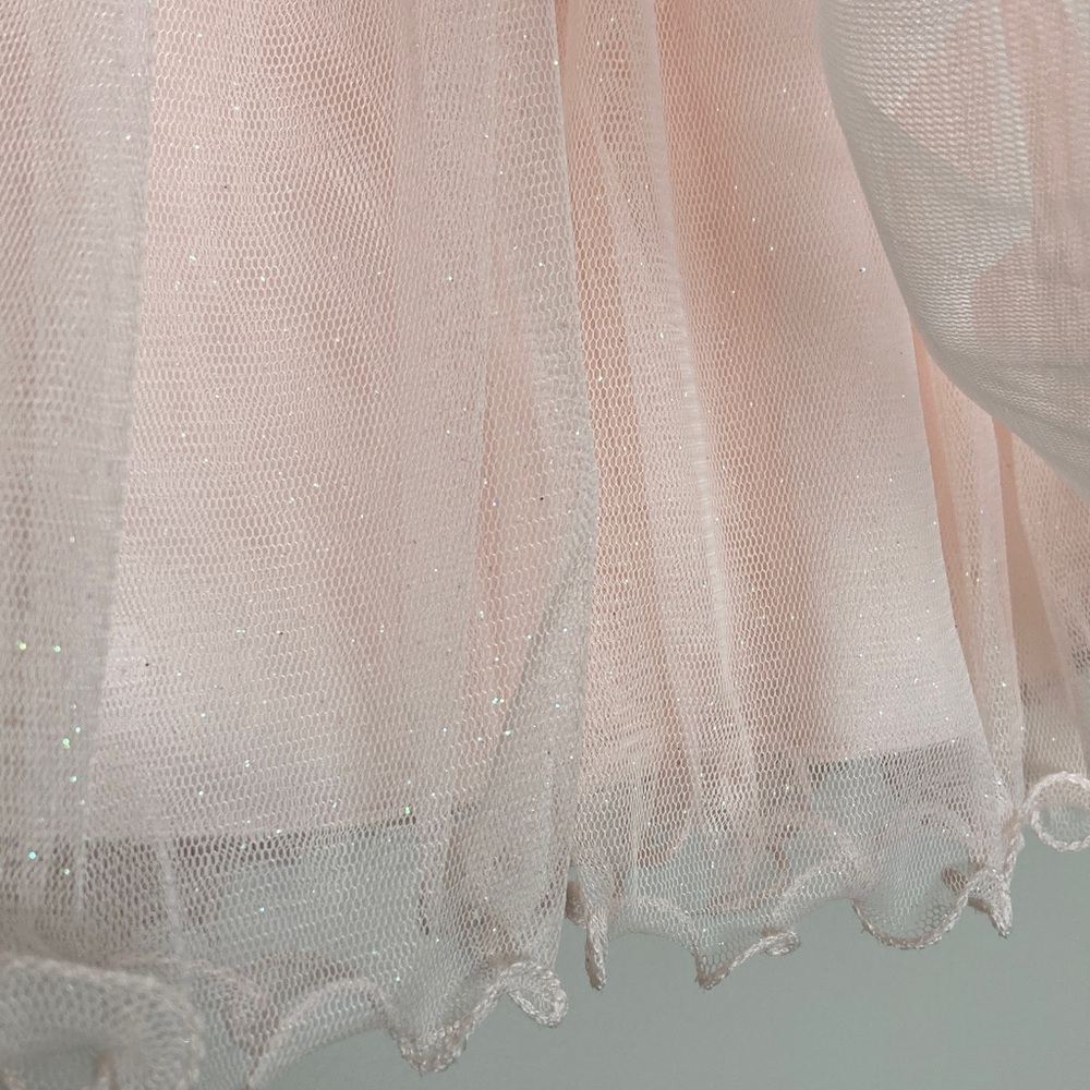 American Princess Dress Sweetheart Neckline Sparkly Pearls Bows 18 mo ✨ - Picture 6 of 8